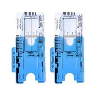 LIANFOND 7 Step Ruler Interpretation Measurement Tool, Transparent Plastic Caliper for ECG Analysis with PR QRS ST Assessment, 2-Pack