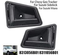 LIANFOND Car Interior Door Handle for Suzuki Vitara 88-99, Geo Tracker & Sidekick 89-98, Replacement for OEM 8313056B01 8311056B01, ABS Material, Black Pair