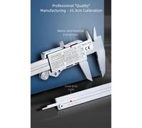 LIANFOND Digital Vernier Caliper with 001mm Accuracy, Stainless Steel Construction, Large LCD Display InsideOutsideDepthStep Measurement