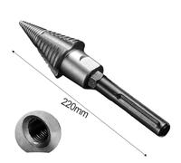 LIANFOND Firewood Drill Bit 165mm for Wood Splitting, High Carbon Steel SDS Square Shank Screw Driver, for Electric Drills, Grey