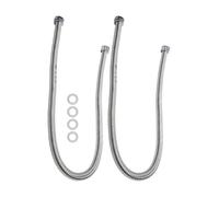 LIANFOND Flexible Stainless Steel Corrugated Water Heater Connector Hose 3 4 Inch 1 m,High Pressure Temperature Resistant -20°C to 200°C,for Gas Water Heaters Boilers,with Silicone Gaskets