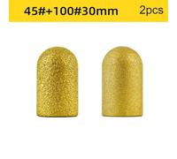 LIANFOND Grinding Head for Angle Grinder 100Type, M10 Threaded Port, Coarse Fine Sand 45# 100#, for Quartz Stone Marble Countertop Polishing, 2 Pack