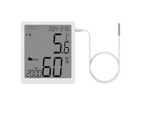 LIANFOND High Accuracy Digital Thermometer Hygrometer Pharmacy, Lab, and Industrial Use with External Sensor, Large LCD Display, and Magnetic Mounting