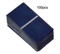 LIANFOND Mini Solar Cell 100pcs, 0.5V 400mA Polycrystalline Silicon Solar Panel 52mm x 26mm, High Efficiency 21.5-23.5%, for DIY Solar Powered Models and Outdoor Use