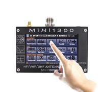 LIANFOND Mini1300 4.3" LCD 0-1300MHz HF VHF UHF SWR Antenna Analyzer Meter Tester with TDR Sweep Mode, N-Type SMA Connector, for USB Built-in Li-ion Power