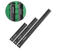 LIANFOND Raised Grip Aluminium Ruler, 203045cm Metal Cutting Ruler with Anti-Slip Backing and Anti-Bleeding Design Crafting, Sewing, and Measuring