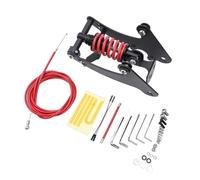 LIANFOND Rear Shock Absorber for Xiaomi M365 1S PRO1 PRO2 Electric Scooter, Steel Suspension Replacement, Black Red, 78mm 92mm