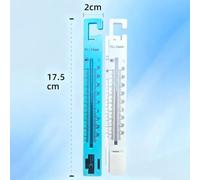 LIANFOND Russian Thermometer Indoor Temperature Gauge, -30 to +50 for Range, ABS for Plastic, Home Office Bedroom Greenhouse