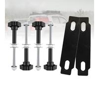 LIANFOND Sand Board Roof Rack Bracket Kit for Off-Road Vehicles, Steel Mounting Brackets with Anti-Slip Plate, 15.5 cm Pins, for X-Bull Fieryred Bunker RVs, Black