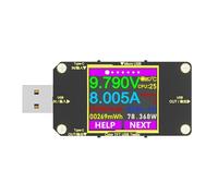 LIANFOND USB Tester for USB-C PD QC3.0 Fast Charge Monitor with 1.44 inch Display, Voltage Amperage Meter up to 8A, for Laptop Power Bank Cable Testing