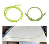 LIANFOND Woodworking Profiling Strip Flexible Curve Template, 1M or 2M Green PU Polyurethane Guide for Router, DIY and Carpentry