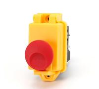 LIANFOND YH02-for A Electromagnetic Safety E-Stop Push Button Switch, 250VAC 18A 4-Pin with Redundant Design, IP54 Rated Machinery and Power Tools