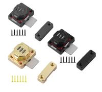 LIANFOND Zinc Alloy Combination Lock Cabinets, Drawers and Wardrobes, Thickened Design, Secure Punched Type Mechanism, Installation, GoldGrayBlack