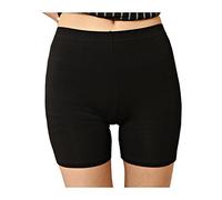 Liang Rou Women's Ultra Thin Stretch Safety Short Leggings Plain Black M
