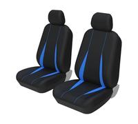LIANGBAOS Auto Seat Covers Universal For Truck/SUV 5-Seater Car Seat Covers Full Set-Solid Bench For Rear Seat Covers(2 piece BLUE covers)