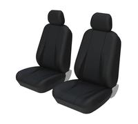 LIANGBAOS Auto Seat Covers Universal For Truck/SUV 5-Seater Car Seat Covers Full Set-Solid Bench For Rear Seat Covers(2 piece Black Covers)