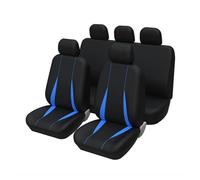 LIANGBAOS Auto Seat Covers Universal For Truck/SUV 5-Seater Car Seat Covers Full Set-Solid Bench For Rear Seat Covers(BLUE full set)