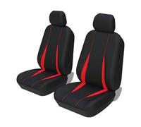 LIANGBAOS Auto Seat Covers Universal For Truck/SUV 5-Seater Car Seat Covers Full Set-Solid Bench For Rear Seat Covers(2 piece RED covers)