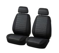 LIANGBAOS Auto Seat Covers Universal Full Seat Cover Protector Design Airbag&Rear Split Bench(Gray front part)