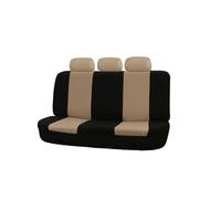 LIANGBAOS Auto Seat Covers Universal Rear Bench Seat Covers Composite Fabric Split Bench Back Protector(Beige)