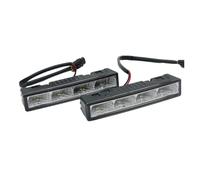 LIANGBAOS Car Headlamp Universal 12V-24V 8W 12.5cm Car 4LED DRL Fog Lamp Vehicle Daytime Running Light Waterproof Auto Accessories Head Light