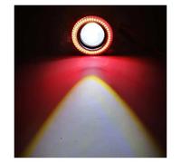 LIANGBAOS Daytime Running Lights Universal DRL | 89mm 76mm 64mm COB Angel Eyes Fog Lights Led Car Headlight Lamp(Red,3.5inch)
