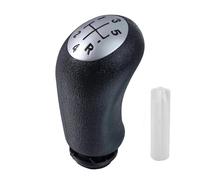 LIANGBAOS Gear Stick Knobs for Clio Mk3 3 Iii for Megane Mk2 for Scenic Mk2 Car Shifter Lever Handle 5 Speed Gear Stick Shift Knob Car Gear Shift Lever(Silver Black Font)
