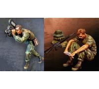 liangcaihua 1/35 Scale Vietnam War US Soldier Resin Figure Model Kit (2 Figures) Unpainted and Unassembled//j6f4i148