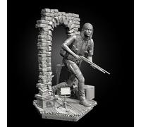 liangcaihua 1/35 Science Fiction Special Agent Female Soldier Resin Model Kit Unpainted and Unassembled Soldier Resin Model Kit //x4f6L1