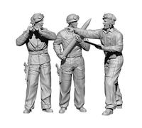 liangcaihua 1/35 WW2 German Soldier Resin Model Kit Unpainted and Unassembled Soldier Resin Model Kit (3-Person) //F3S7L3