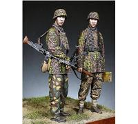 liangcaihua 1/35 WWII German Soldier Resin Model Kit, Unpainted and Unassembled (2 figures) //O9I4e102