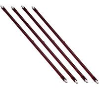 LiangDi 110 Volt Four Pack Fits Rhino TQ3/TQ4 1.1 kW R7 Ruby Halogen Heater Lamp Bulb 348mm