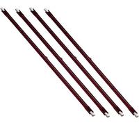 Liangdi Four Pack 1.4 Kw 348 mm 110 Volt Ruby R7 Push Fit Heater Lamp Bulb Element (Fits Rhino Tq3 110 Volt Heater)