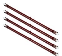 LiangDi Four Pack 1000 Watt Ruby R7 Push Fit Bulb 254 mm Compatible with White Gala Marquee Heater