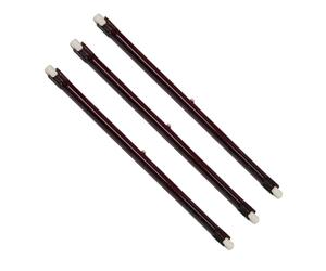 LiangDi Three Pack 800 Watt Ruby R7 Push Fit Bulb 188 mm Compatible with La Hacienda/Heatmaster Slimline Parasol 2400 watt U2BS-R24