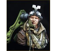 LIANGFANG 1/10 Spitfire Pilot Officer Bust Resin Figure Model Kit Unassembled Unpainted