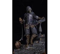 LIANGFANG 1/22 Ghost Rider With Base 85Mm Soldier Resin Kit Diy Toys Kits Unassembled Unpainted