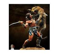 LIANGFANG 1/24 75Mm Fantasy Gladiator Warlord 75Mm Resin Kit Diy Figure Resin Model Unassembled Unpainted