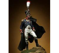 LIANGFANG 1/32 54Mm Ancient French Grenadier Stand (With Base) Resin Figure Model Kit Unassembled Unpainted