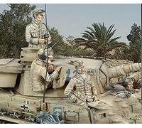 LIANGFANG 1/35 Ancient Panzer Crew (4 Figures Bust No Tank) Resin Figure Model Kit Unassembled Unpainted