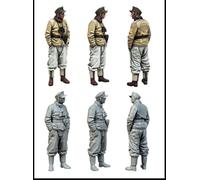 LIANGFANG 1/35 Scale Resin Figure German Panzer Crewman Model Kits