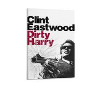 LIANGFANG Clint Eastwood Handsome Star Art Photo Poster Dirty Harry Home Decor Poster Wall Art Hanging Picture Print Bedroom Decorative Painting Posters Room Aesthetic 08x12inch(20x30cm)