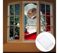 LIANGLIDE Rear Projection Screen Fabric, White Screen for Projector, Window Projection Film, 25x23x1 Cloth Rear Projection Screen for Virtual Halloween and Christmas Window Projection Videos (White)