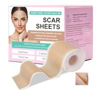 LiangMai Silicone Scar Tape (1.6“ x 60”-1.5M), Medical Grade Silicone Scar Tape, Reusable Professional Scar Removal Patch for Surgical Scars, Keloid Healing, C-Section, Tummy Tucks, Acne