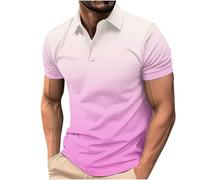 liangp Golf Polo Shirts for Men, Mens Polo Shirts Short Sleeve Classic Stretch Golf Shirt Casual Fashion T Shirt Breathable Quick Dry Summer Outdoors Holiday Hiking Tshirts Top