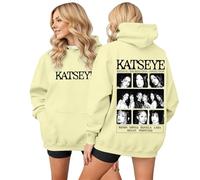 liangp Katseye Beautiful Chaos Concert Hooded Drawstring Sweatshirt for Women Men Fashion Pullover Top with Pocket Band Music Merch Streetwear Katseye Merch Hoodies