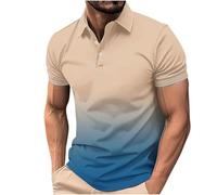 liangp Mens Long Sleeve Polo Shirts, Mens Polo Shirts Short Sleeve Classic Stretch Golf Shirt Casual Fashion T Shirt Breathable Quick Dry Summer Outdoors Holiday Hiking Tshirts Top
