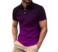 liangp Mens Polo Shirts Short Sleeve Classic Stretch Golf Shirt Casual Fashion T Shirt Breathable Quick Dry Spring Summer Outdoors Holiday Walking Hiking Tshirts Top