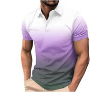 liangp Polo Shirts Mens, Mens Polo Shirts Short Sleeve Classic Stretch Golf Shirt Casual Fashion T Shirt Breathable Quick Dry Summer Outdoors Holiday Hiking Tshirts Top