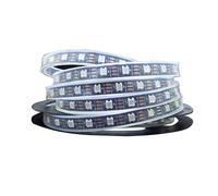 LianGSanSan SK6812 WS2812b LED Strip Individually Addressable Smart 5050 RGB Black PCB DC5V 300LED/5M 60LED/M IP67